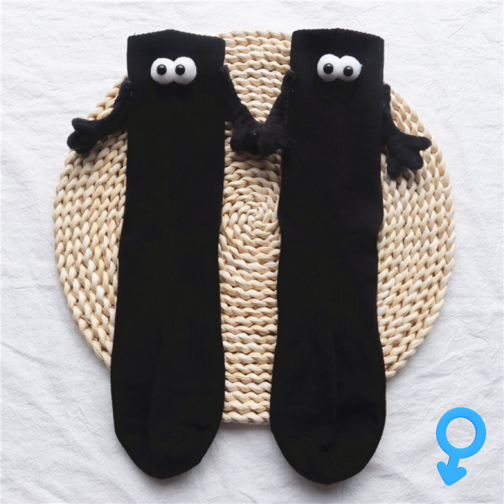 Magnetic Suction Hand In Hand Couple Socks Cartoon Lovely Breathable Comfortable - Picture 15 of 19