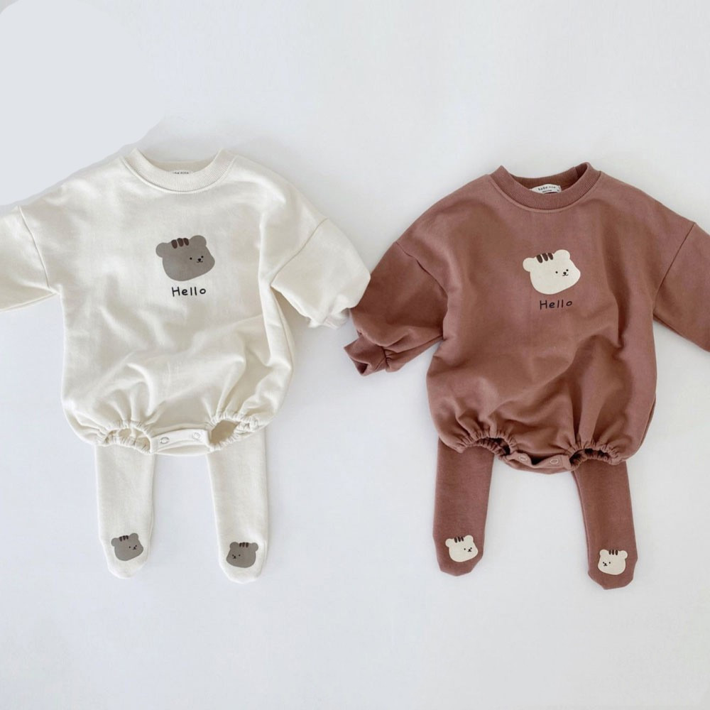 Outing Hug Clothes Autumn And Winter Baby One-piece Suit - CJdropshipping