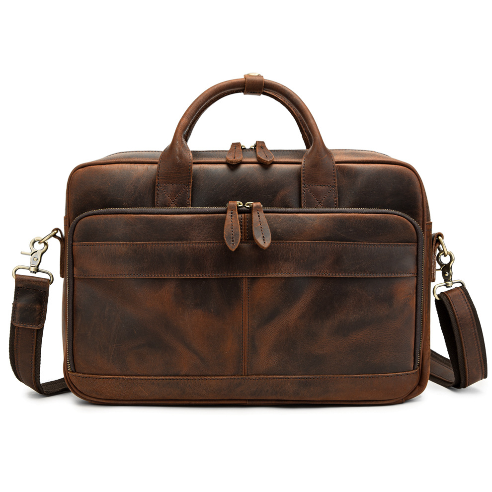 Zee Leather - Horse Leather Shoulder Bag for Men’s Leather Laptop Bag ...