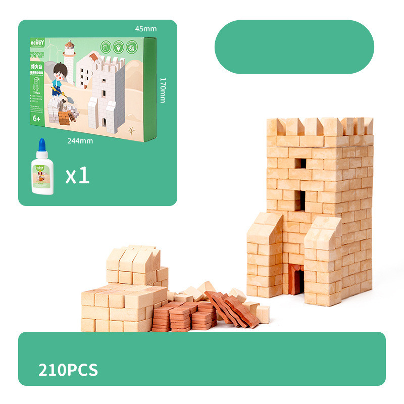 Mini Brick Red Brick House Building Diy Toy CJdropshipping