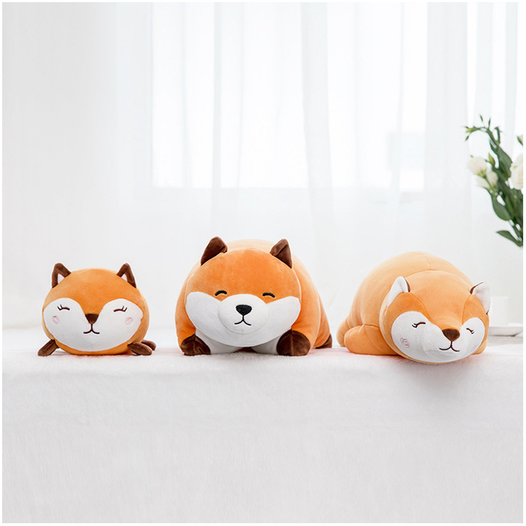 Creative Lying Posture Fox Plush Toy Doll Doll Wholesale Pillow For