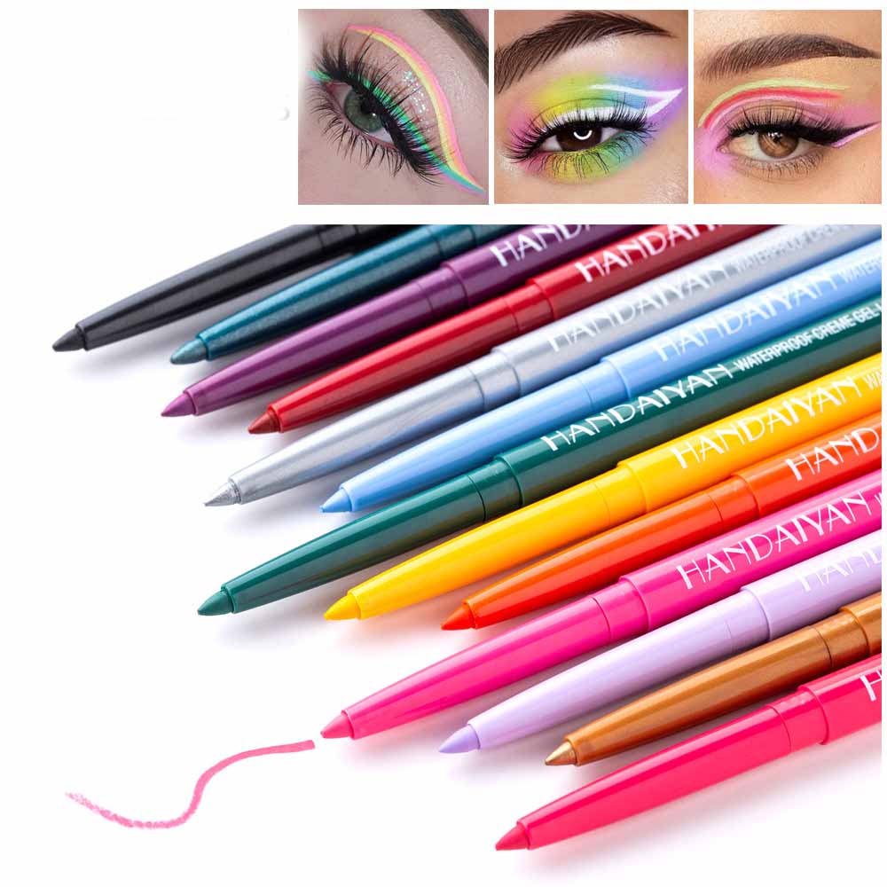 20 Color Cat Eye Makeup Waterproof Neon Colorful Liquid Eyeliner Pen ...