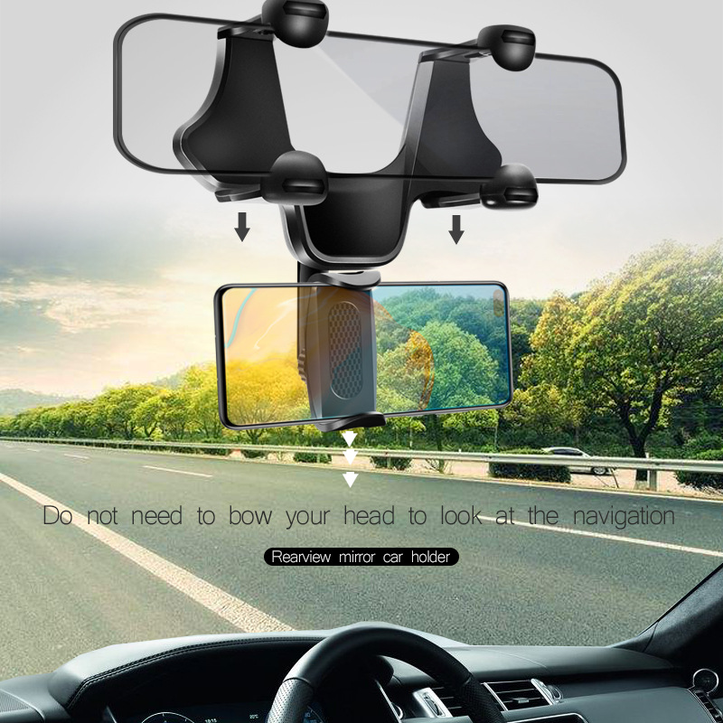 Car Phone Holder Rearview Mirror Phone Holder Mount Bracket Universal