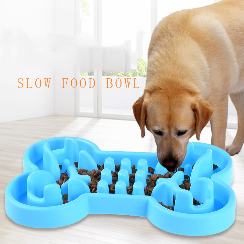 New Dog Supplies Bone Puzzle Stop Eating Dog Bowl | Slow Food Bowl for Dog