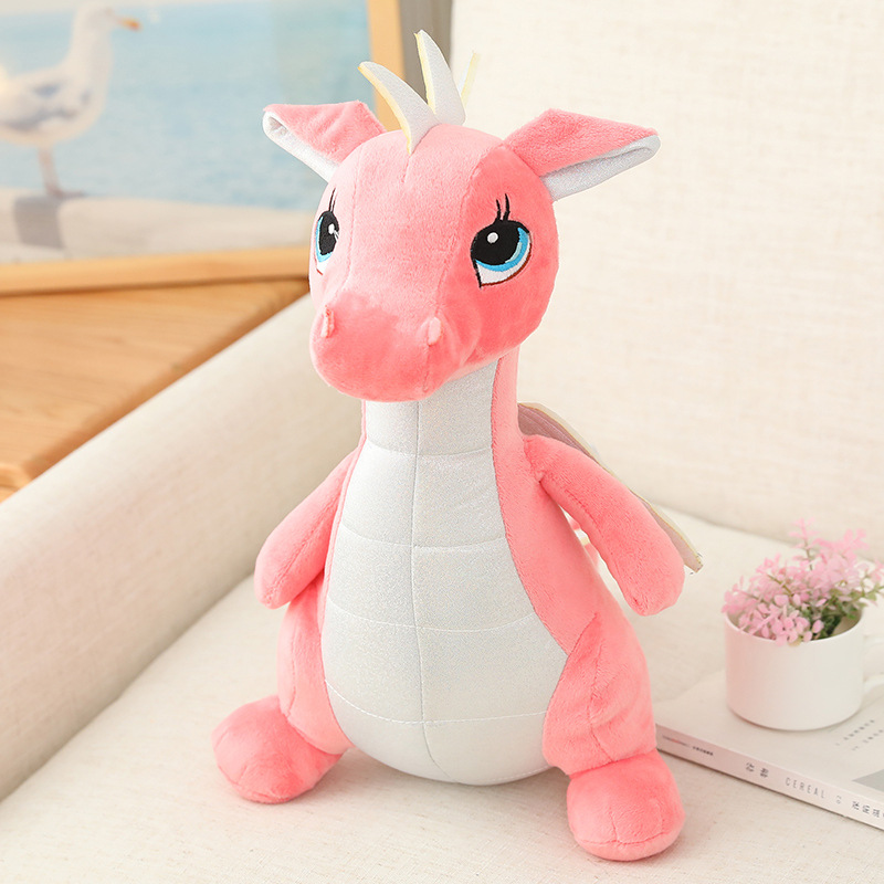 Pink Dragon Plushie | Pink Dinosaur Plush Toy | Stuffed Animals by Goodlifebean