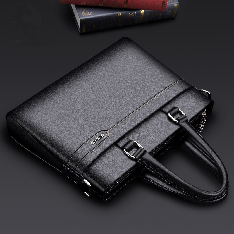 Horizontal Briefcases The First Layer Of Cowhide Business Leather - CJdropshipping