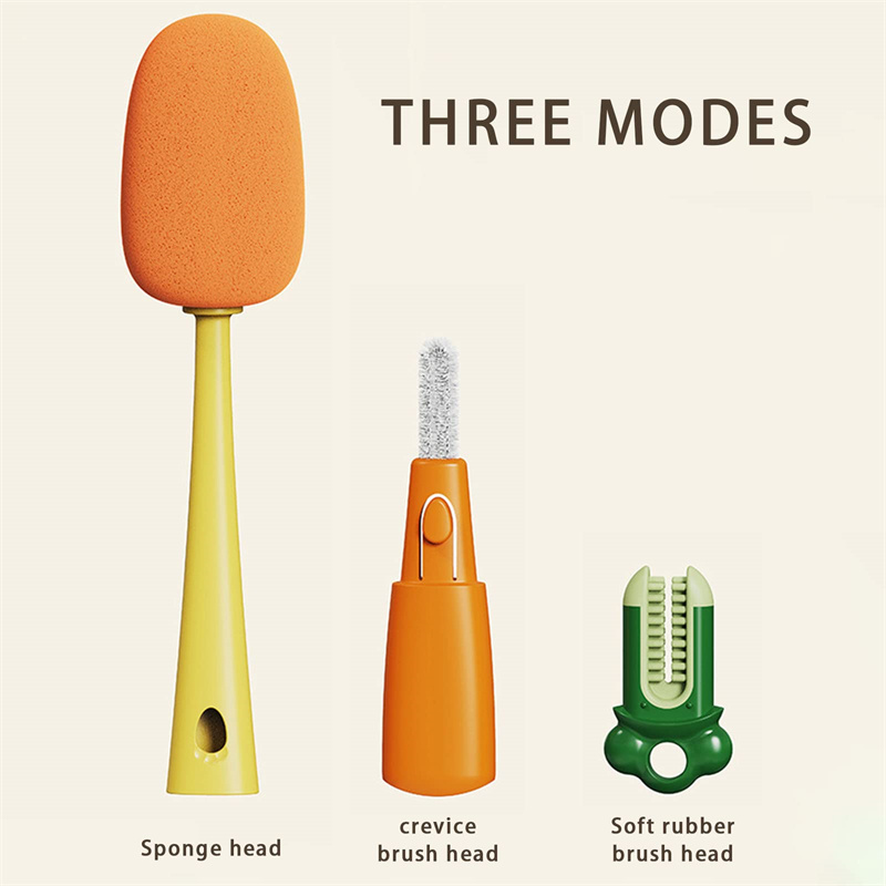Multifunctional Cup Washer Brush Long Handle Carrot Water Bottle Cleaning Brush - 45 - Smart and Cool Stuff