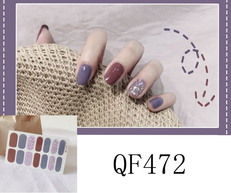 Nail Sticker 3D Diamond Nails 14 Waterproof Nail Stickers