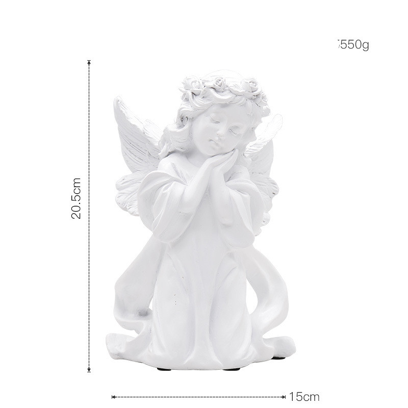Statue ange femme prière
