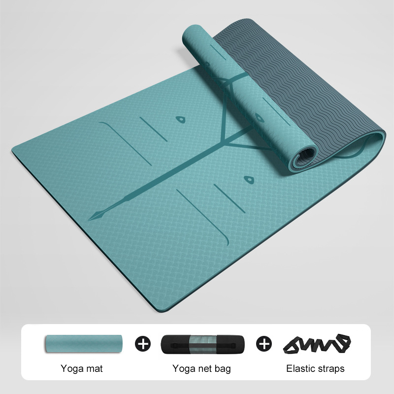Non-slip Fitness Odourless Yoga Mat Pilates t Home Exercise Gym Thickened