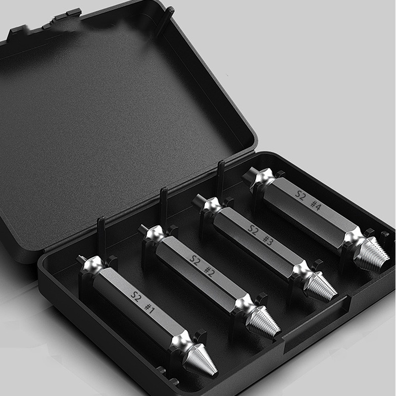 Broken Head Screw Extractor 4piece Doubleheaded Set CJdropshipping