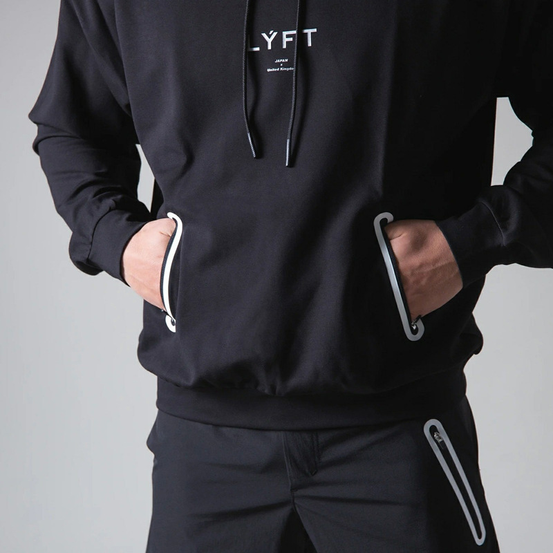 Mens Lyft Zip Pocket Casual Hooded Sports Sweatshirt - Wray Sports