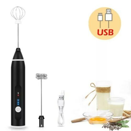 JJYY Kitchen Egg Beater Coffee Milk Drink Electric Frother Foamer