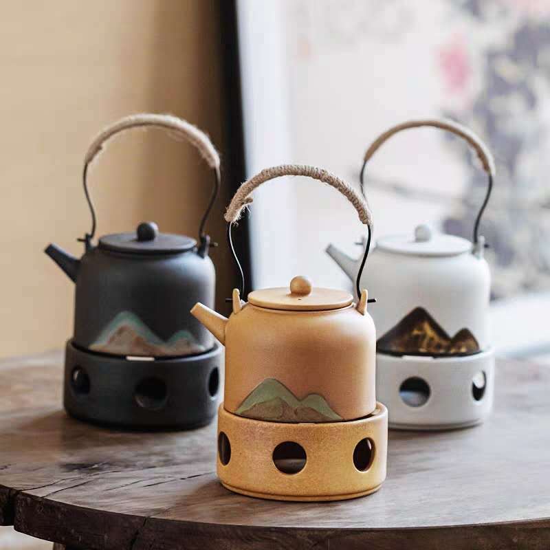 Japanese Style Warm Tea Stove Pot Ceramic Tea Set CJdropshipping