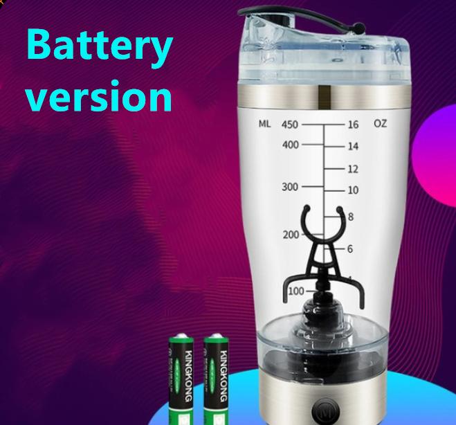 250ml Electric Protein Shaker Mixer Cup Potable USB Charging Coffee Milk  Blender Water Bottle Drinkware