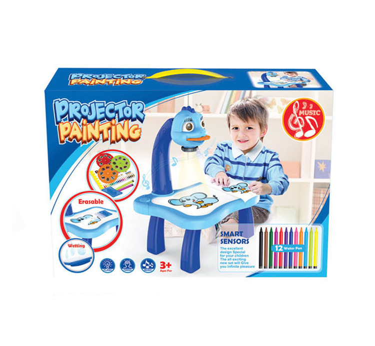 Children Smart Projector Painting Drawing Projector Table Desk Toy