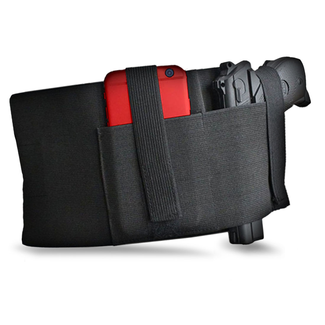 Tactical Belly Band Holster Concealed Carry Hand Gun Hunting Pistol Waist Belt H - Afbeelding 1 van 1
