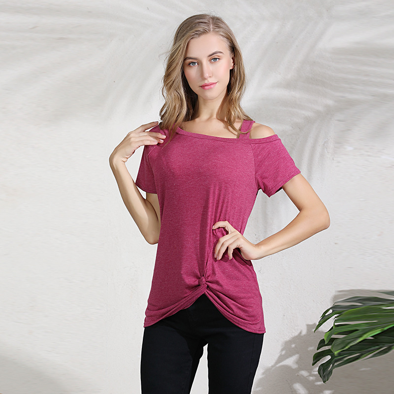 Candy Color Loose Slim Short Sleeve T-Shirt shopper-ever.myshopify.com