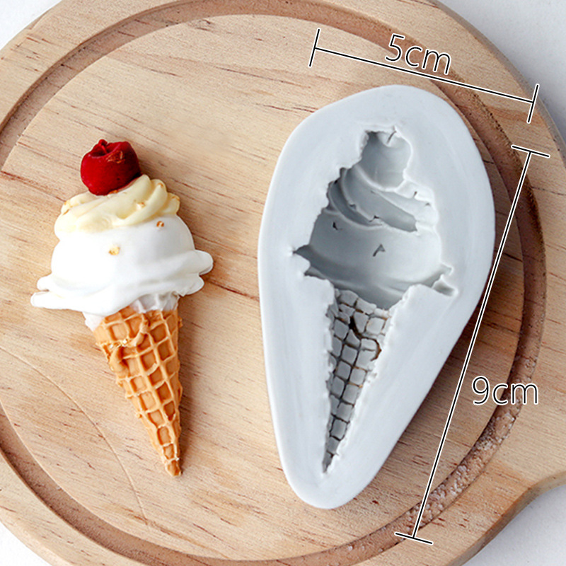 Cake Decorating Silicone Mold Ice Cream Cone Shape