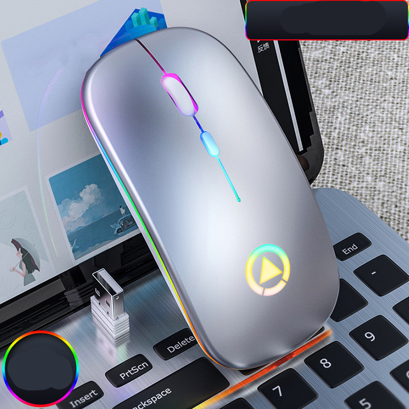 Notebook Laptop Wireless Charging RGB 1600 DPI Mini Mouse