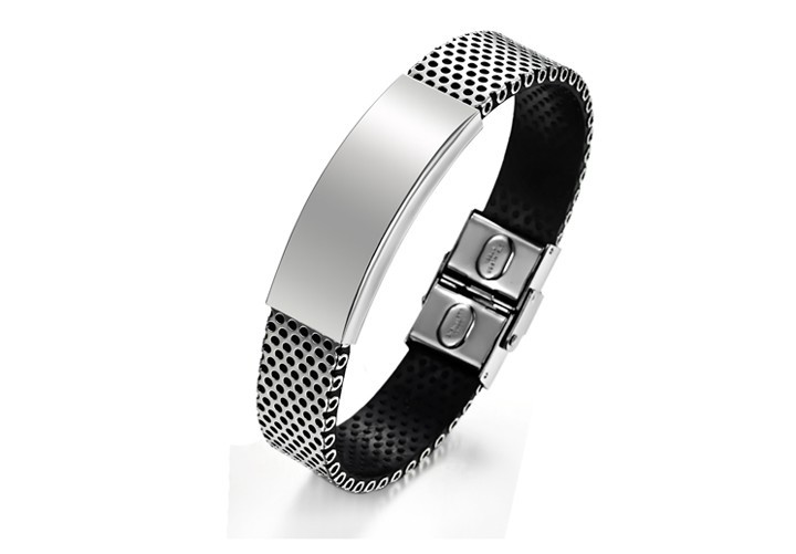 a086de19 9c12 4484 8bdd 57e27212ce65 - Men's titanium leather bracelet