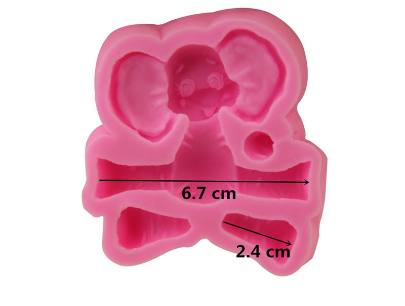 Cake Mold Forest Lion Elephant Monkey Giraffe Rabbit Animal Silicone Fondant Cho
