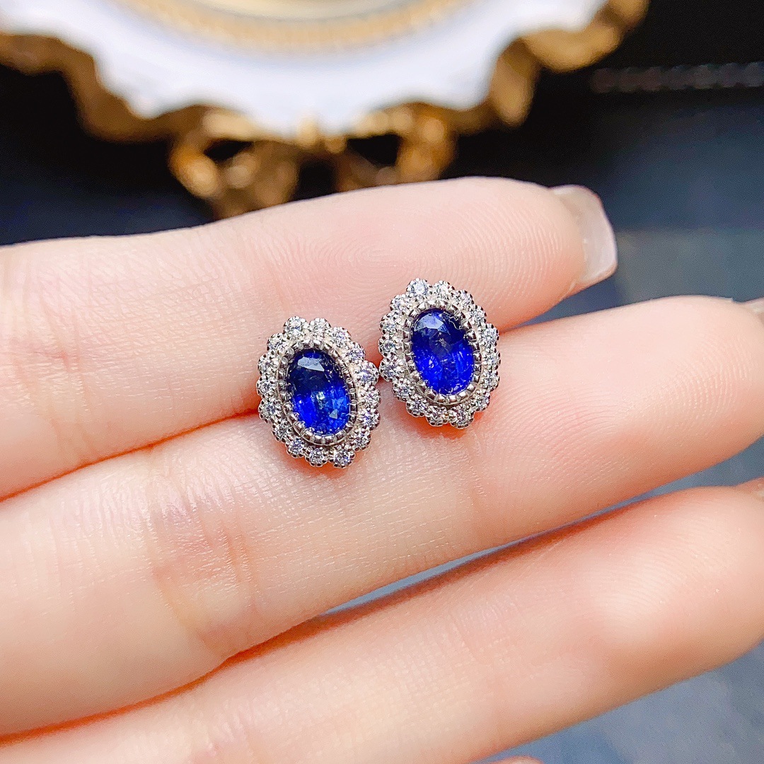 Handcrafted Ear Studs with Gem Detail