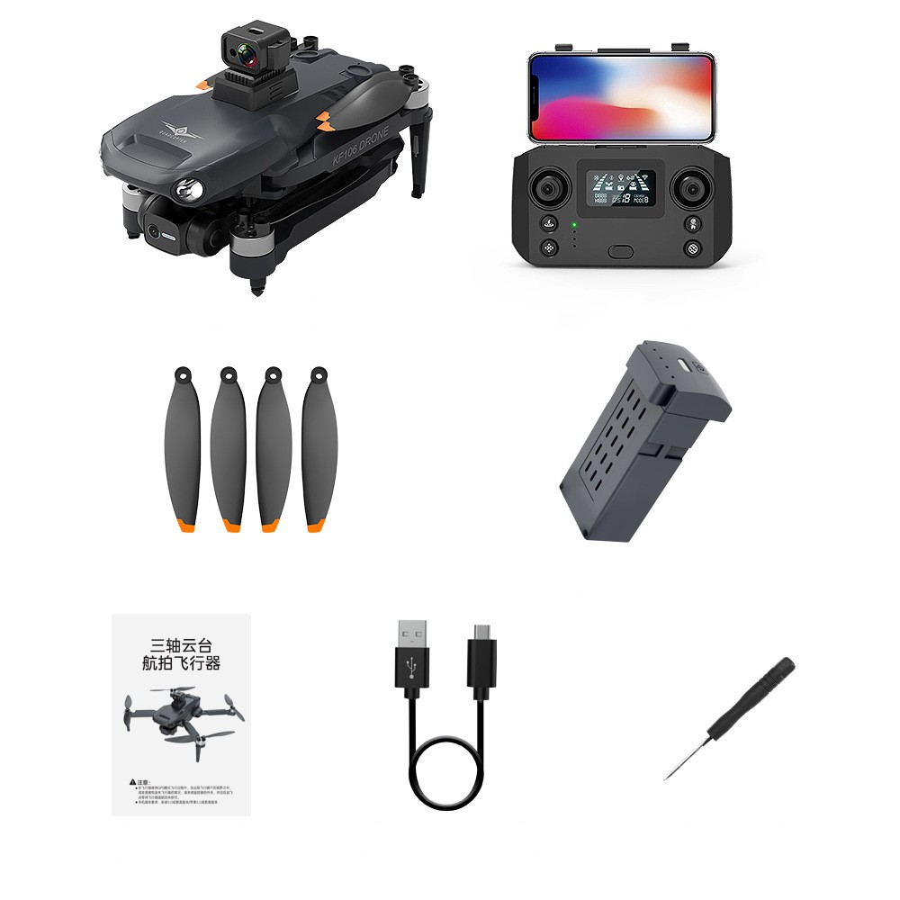 KFPLAN KF106 MAX GPS FPV 3-Achsen Gimbal RC Drohne Quadcopter - Bild 7 von 9