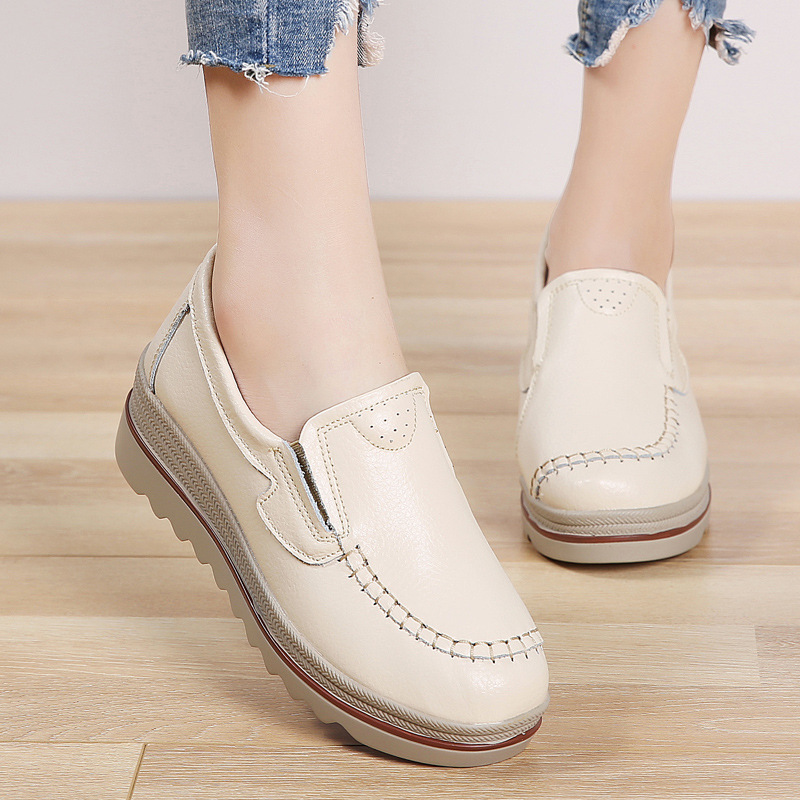 Casual Shoes Women Leather Shoes