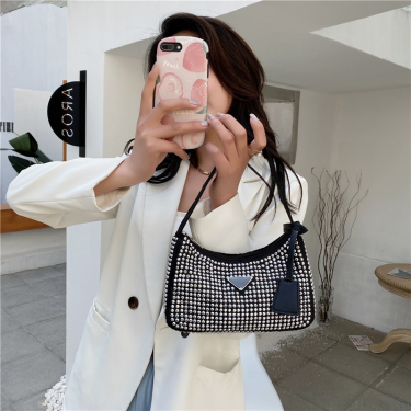 Square Bag Shoulder Bag Texture Messenger Bag Handbag—2