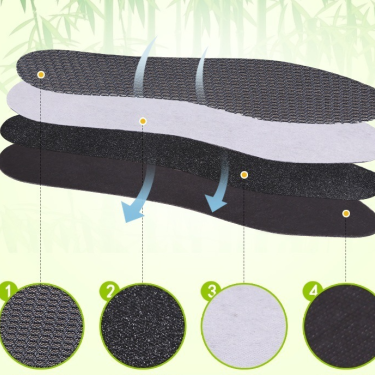 Bamboo Charcoal Ice Silk Insoles Spring, Summer And Autumn Deodorization And Deodorization—5