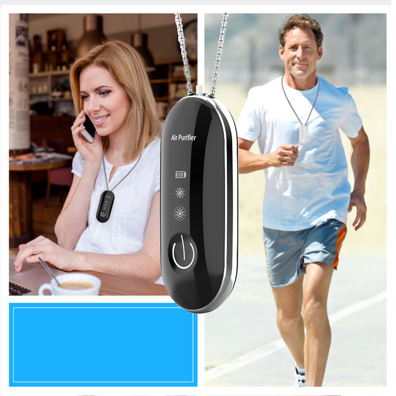 Portable Necklace Air Purifier Negative Ion Car CJdropshipping
