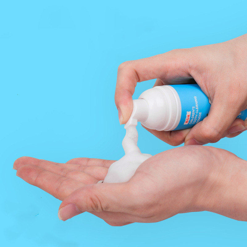 Children s mousse toothpaste food grade fluoride free anti cavity press