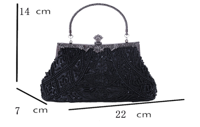Ladies Beaded Embroidered Evening Party Bag