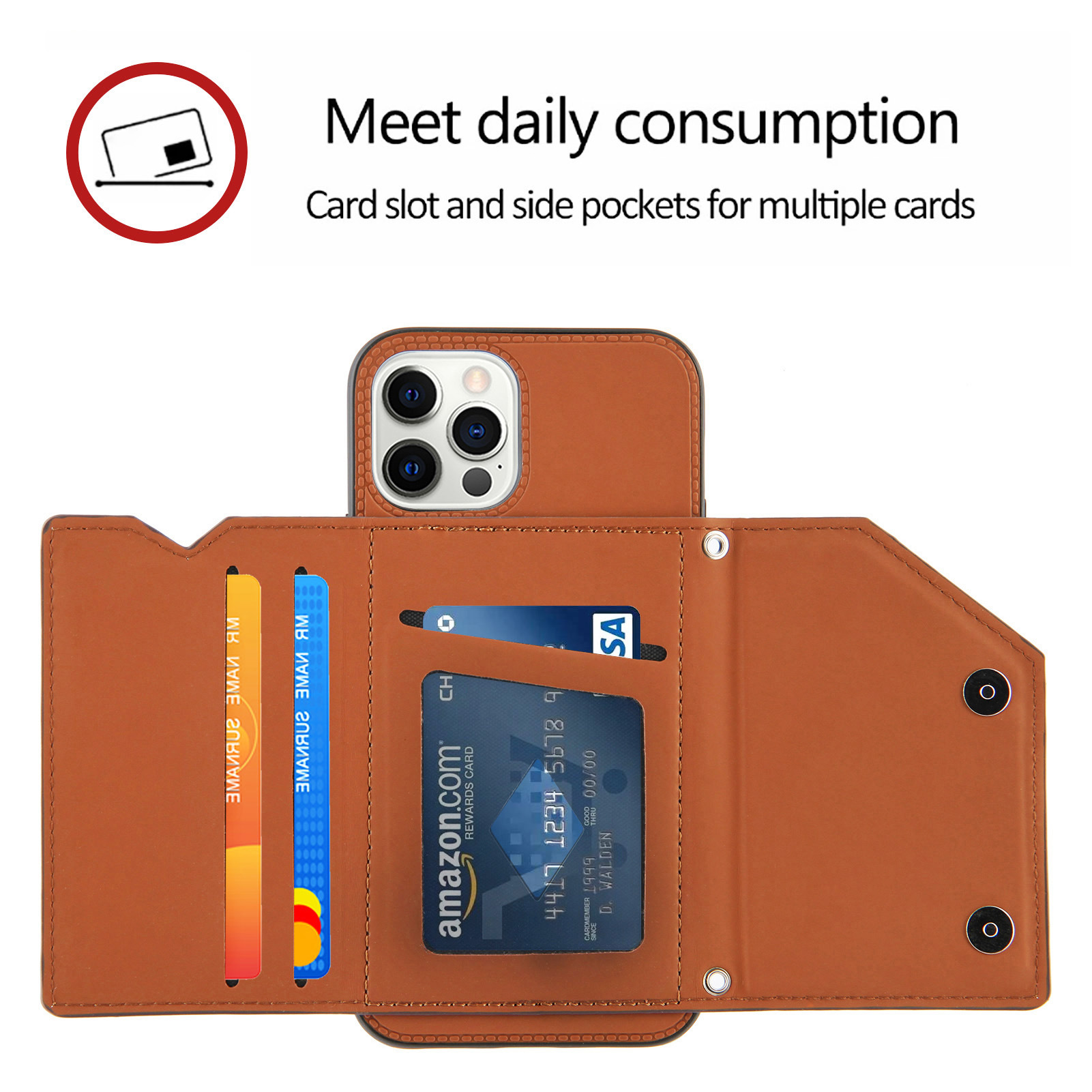 Card Holster Flip Protective Cover iPone case - casetok