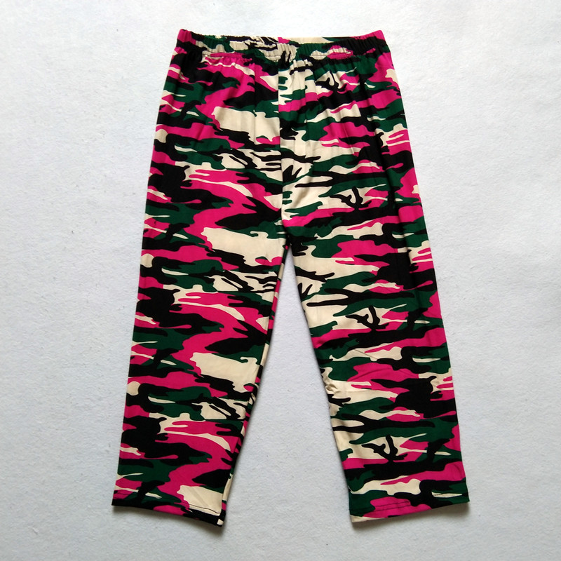 Summer Military Camouflage Print Cropped Leggings - CJdropshipping