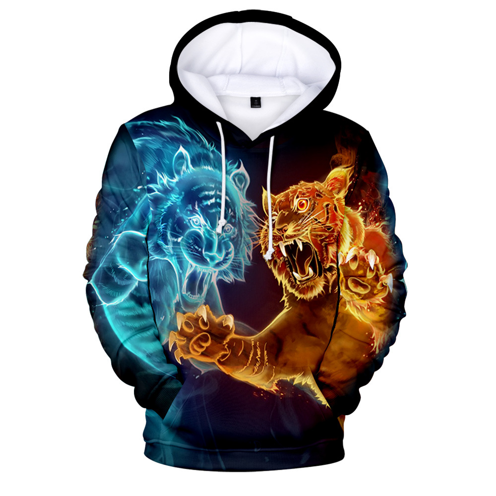 Men's Hoodie Animal Style Tiger Creative Print CJdropshipping