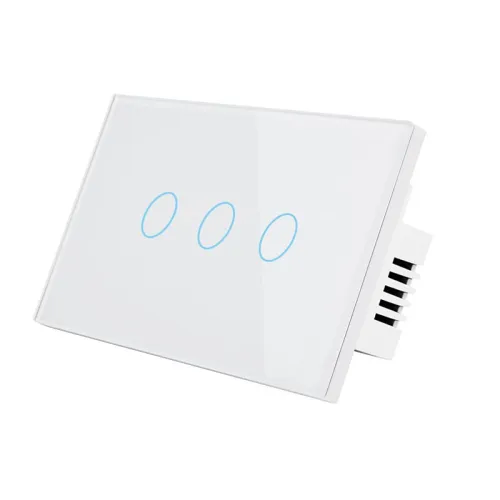 Color: White 3Gang - Wireless Remote Control Switch