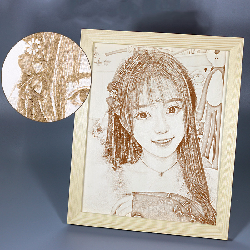 Personalized Wood Carving Frame With Unique Decoration CJdropshipping