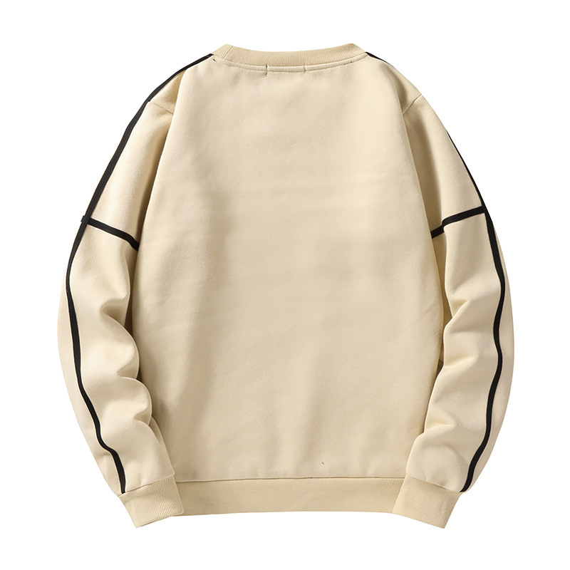 a72a1db9 586e 4824 938e d3f7a9aae84c - Contrasting Basic Round Neck Long Sleeve Sweatshirt