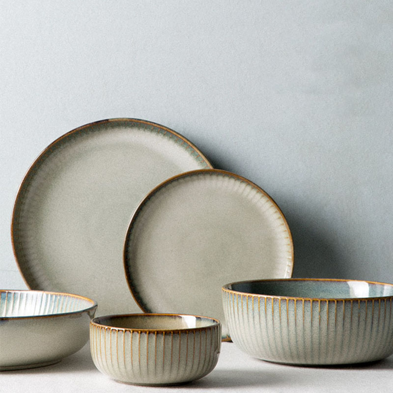 Ensemble de vaisselle japonaise rétro en céramique pour la maison