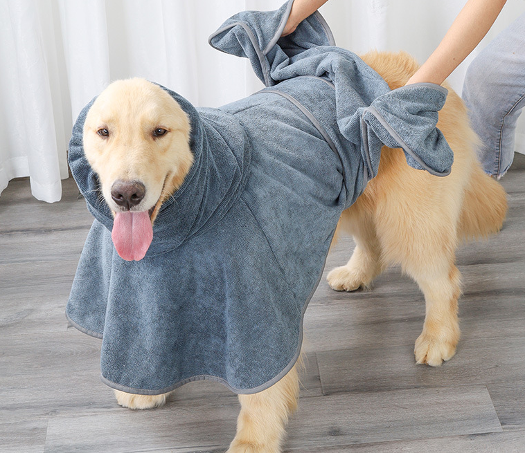 Pet Bathrobe Cotton Dog Towel Is Highly Absorbent CJdropshipping