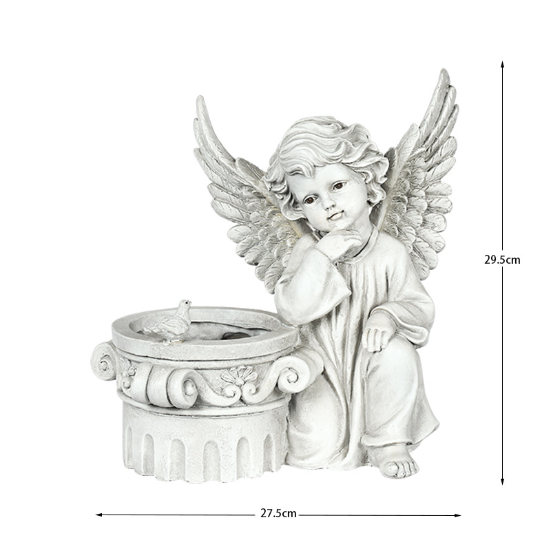 statue ange rêveur jardin dimensions 