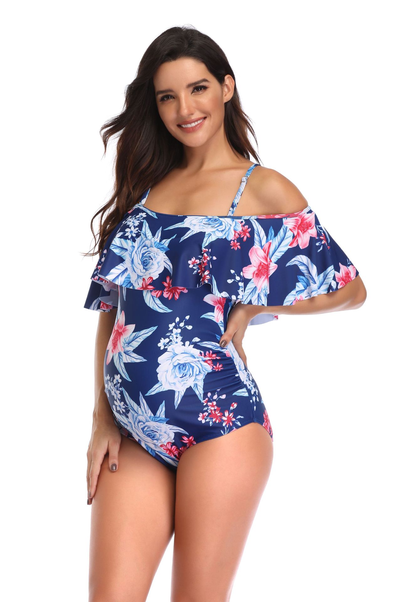 a8d3d91c a071 4cb4 94ef dfd970aecee8 Printed maternity swimsuit