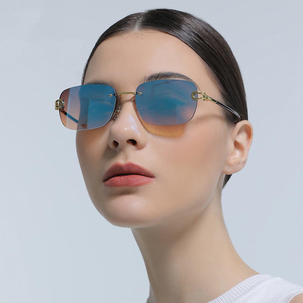 Blue Light Blocking Frameless UV Blocking Sunglasses CJdropshipping