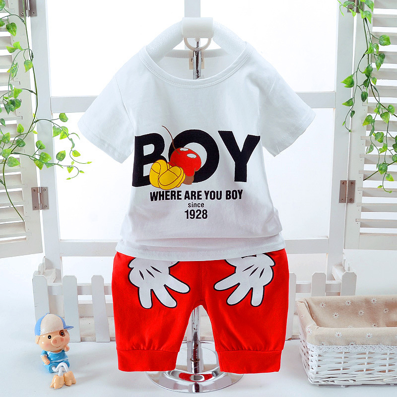 Were are the Boys Baby Toddler Boys Short Sleeve Shirt and Shorts