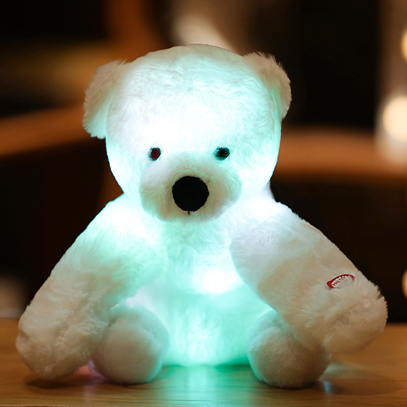 Led Light Up Teddy Bear Doll Pillow Light Up Plush Toy - Cjdropshipping