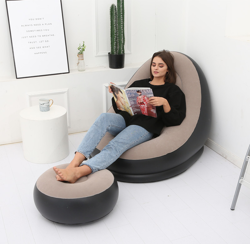 Lazy Bean Bag with Inflatable Folding Sofa - 57 - Smart and Cool Stuff