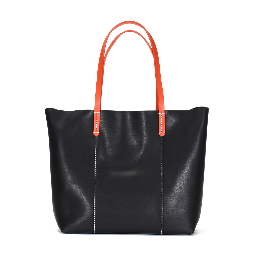 Retro Large Genuine Leather Tote Bag – YiQ Creations