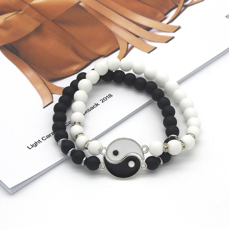 Yin Yang Bagua Natural Stone Best Friend Bracelets - CJdropshipping